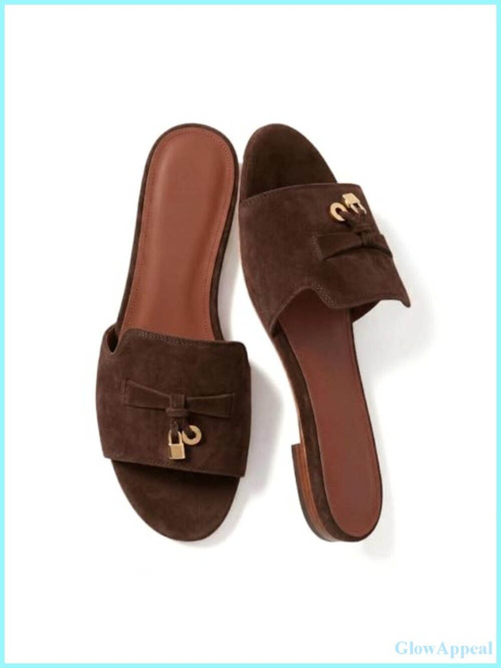 Women's Slip-On Backless Mule Sandals Faux Suede Open Toe